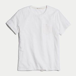 MARINE LAYER white signature pocket tee